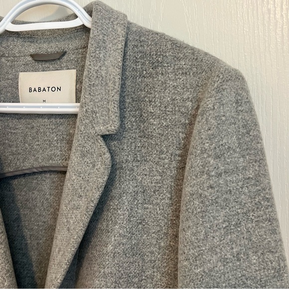 Aritzia Babaton Steadman Coat | Heather Light Grey Size Medium - Picture 6 of 13